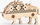 Lodër druri EWA Eco Wood Art Fidget Bison, model 3D montues, antistres
