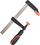 Shtrëngues me vidë Boxer Screw Clamp, 200mm, hapje 80mm, portokalli me të zezë