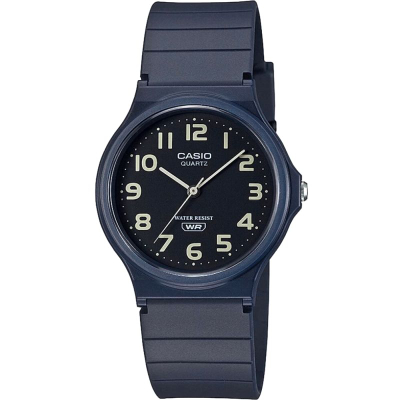 Orë dore Casio MQ24UC-2B, quartz, që s’i bëhet vonë nga uji, blu navy