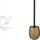 Сет четка за тоалет WENKO Ceramic Idro Gold, керамика, црна рачка, златна