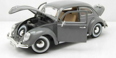 Makina për koleksion Bburago Volkswagen Beetle 1955, shkalla 1:18, gri