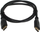 Kabllo HDMI FF, 1 m, kontakte të veshura me ar, i zi