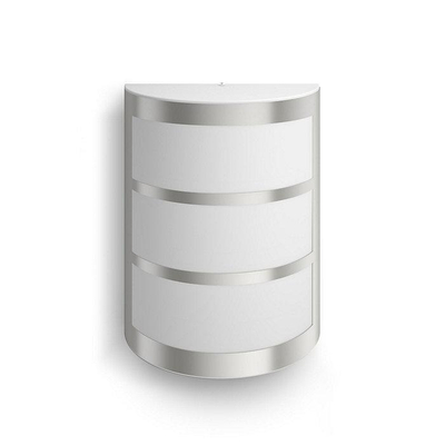 Dritë murale e jashtme Philips Python 8720169263758, LED 3.8W, inox, argjendtë