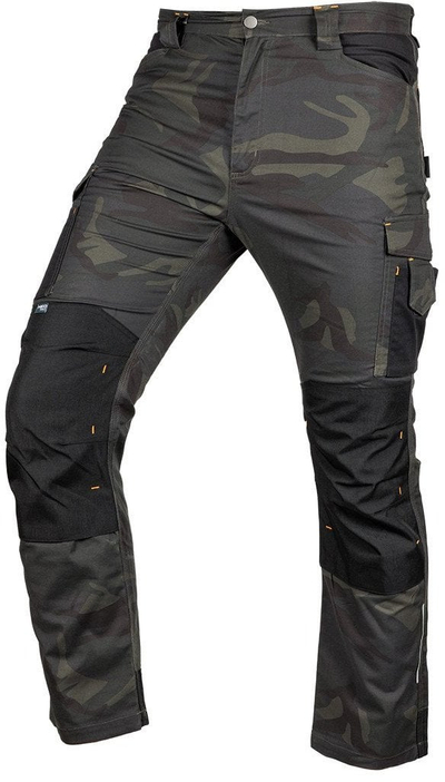 Pantallona pune Mix&amp;Match Canvas, me copa të përforcuara Cordura, camouflage jeshile, XS