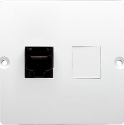 Prizë telefonike Kontakt-Simon Basic RJ12 (BMT1.02/11), e bardhë