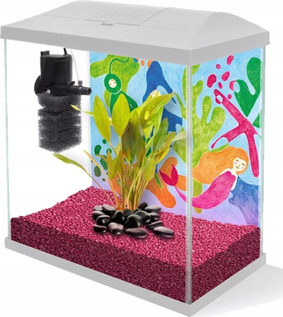Akvarium Aquael Leddy Mini 35, 19L, filtër i brendshëm, me kapak