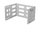 Mbajtës muri rack Lanberg 19" 6U 497x400/240, metalik, gri
