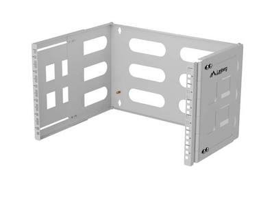 Mbajtës muri rack Lanberg 19" 6U 497x400/240, metalik, gri
