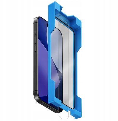 Xham mbrojtës Uniq Tempered Glass Optix Exofit Vivid për iPhone 17 Pro, me vendosës, transparent