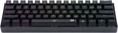 Tastierë mekanike Redragon K630 Dragonborn, 60%, RGB, me keycaps A113 QT Bullet, e zezë