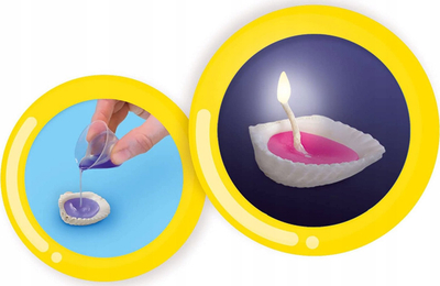 Set kreativ SES Creative Shell Candles 14033, qirinj me guaska, për fëmijë 6+