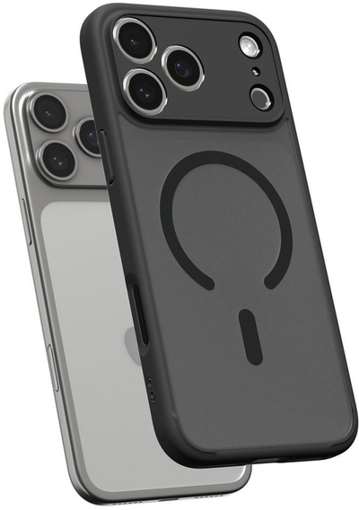 Kapak telefoni Spigen Ultra Hybrid MagSafe për iPhone 17 Pro, transparent, i zi