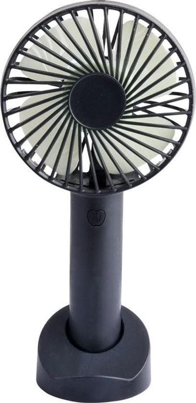 Ventilator i vogël portativ Blow Ventola USB, dore, me bateri që karikohet, i zi