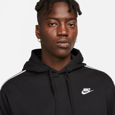 Bluzë me kapuç Nike Club Fleece GX, pambuk, e zezë