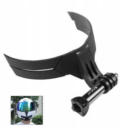 Mbajtëse kamere për helmeta Puluz PU847B, montim GoPro, ABS fleksibël, e zezë