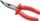 Долги свиени клешти Juco S4033, 160mm, 1000V, црвени
