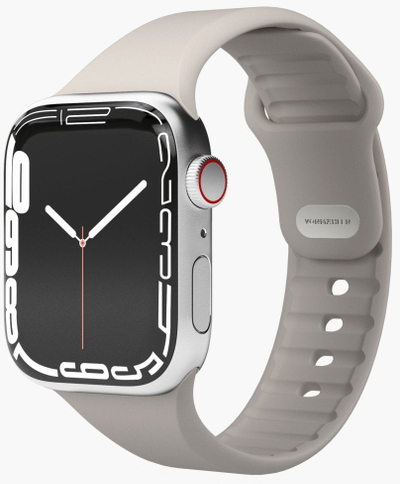 Ремче од силикон Vonmahlen Classic Band 2 за Apple Watch, крем
