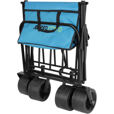 Karrocë plazhi Tourist Beach Cart Deluxe, palosëse 66x48x90cm, mban deri 100 kg, blu