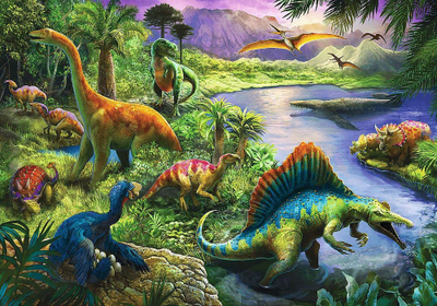 Puzzle Trefl Predatory Dinosaurs 13281, 200 copa, për fëmijë