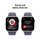 Apple Watch Series 11 GPS 42mm Silver Aluminium Case with Purple Fog Sport Band, M/L