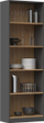 Raft librash Topeshop Shelf Unit R60, 60x30x182 cm, anthracite dhe artisan oak