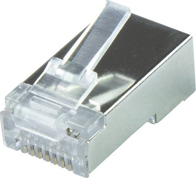 Konektor rrjeti LogiLink MP0070 RJ45 Cat.6A, 10 Gbps, ngjyrë argjendi