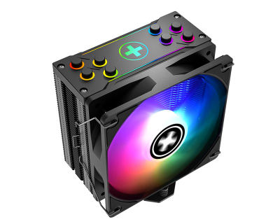 Ftohës procesori Xilence Performance A+ M704PRO.ARGB XC056, 120mm PWM, ARGB, i zi
