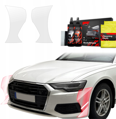 Fole mbrojtëse tamponi BodyShield, 2n1, Audi A6 C8 Sedan 2018-2023, transparente