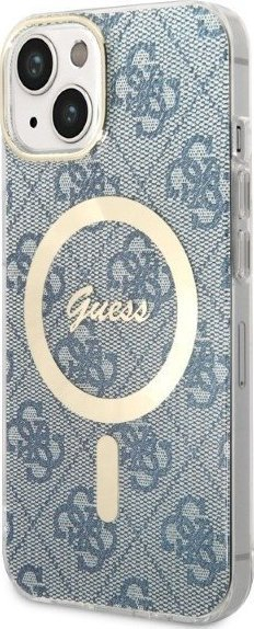 Set aksesorësh Guess GUBPP14MH4EACSB, për iPhone 14 Plus 6.7", MagSafe, blu