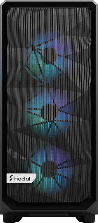 Kasë Fractal Design Meshify 2 Compact RGB, e zezë, Midi Tower
