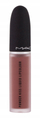 Buzëkuq i lëngshëm MAC Powder Kiss Liquid Lipcolour, efekt mat, qëndrueshmëri e lartë, rozë
