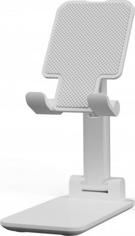 Mbajtëse telefoni Smart Stand S9, palosëse, e rregullueshme, e bardhë