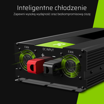 Инвертер Green Cell INV19, 1500W, од 24V во 230V, црн