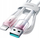 Kабел Joyroom S-A42 Crystal-Clear, USB-A во Lightning, 1.2m, 3A, бел