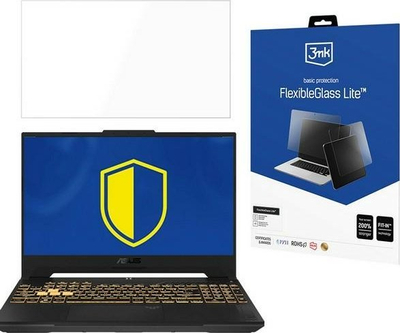 Mbrojtës ekrani 3MK FlexibleGlass Lite Asus TUF Gaming F15, deri 17", xham hibrid transparent