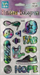 Ngjitëse dekorative Stnux Stickers Rainbow Hologram Fab, holografike, shumëngjyrëshe