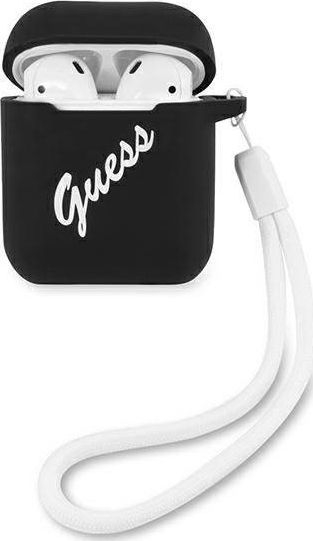 Mbrojtëse Guess për AirPods 1/2, e zezë 