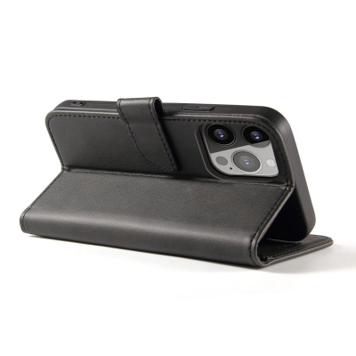 Këllëf magnetik për telefon Xiaomi 14, me kapak, me portofol, i zi