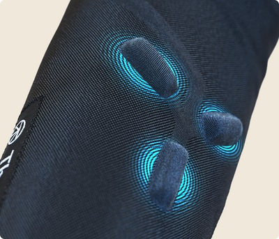 Mëngë kompresuese Therabody RecoveryPulse Arm, me vibrim, me bateri, e zezë