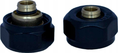 Fiting kompresioni Varioterm PEX FI 3/4" x 16x2, për tuba Alu PEX, i zi mat