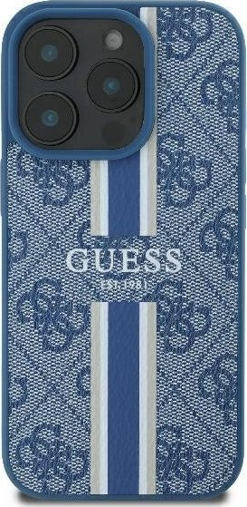 Guaskë telefoni Guess GUHMP16LP4RPSB për iPhone 16 Pro 6.3", me MagSafe, blu