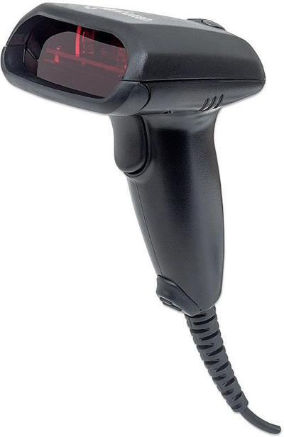 Skaner barkodesh Manhattan 177665, 1D, me kabllo, USB, i zi