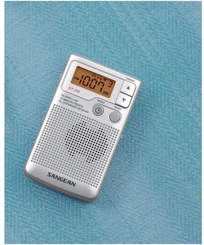 Портабилно радио Сангиан Покет 250 DT-250, FM AM, со слушалки, бело