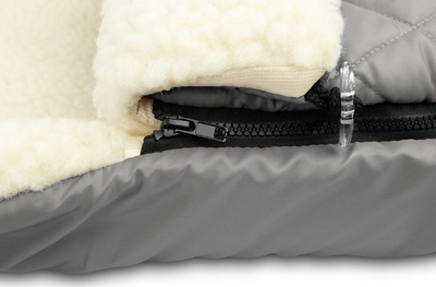 Кесе за спиење за детска количка Sensillo Quilted Sleeping Bag Wool, волна, сива