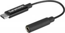 Adapter audio Saramonic SR-C2003, 3.5mm TRS në USB-C, 6cm, i zi