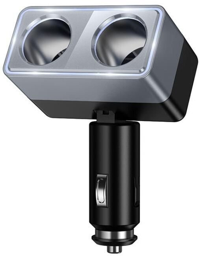 Karikues veture HOCO Adjustable Angle, PD 45W 48W, USB C, i zi e argjendtë