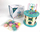 Дрвена едукативна играчка Maksik Wooden Learning Sorter, сортер за форми, пастелни бои