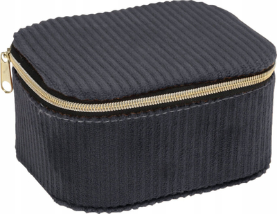 Kuti bizhuterish Home Styling Collection Corduroy Casket, 11.5x9.5x6 cm, ngjyrë natyrale