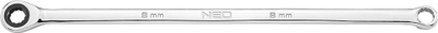 Set çelësa racë unazor Neo Long, 6 copë, 8-19 mm, argjendtë