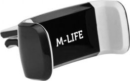 Mbajtëse telefoni për makinë M-LIFE, për daljen e ajrit, 5.2-8.5 cm, e zezë